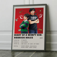 Diary of a Wimpy Kid Rodrick Rules (2011) Movie Poster Canvas Poster Minimalist Poster Art Print Gifts for Lover Mural Painting 1752427120