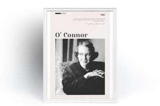 Flannery O'Connor Poster Wall Art Quote Writer  Poster  Art Gift 1565749389