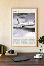 Boeing 737 Wall Art Poster  Boeing 737 Black White Poster  Poster  Art Gift 1665229341