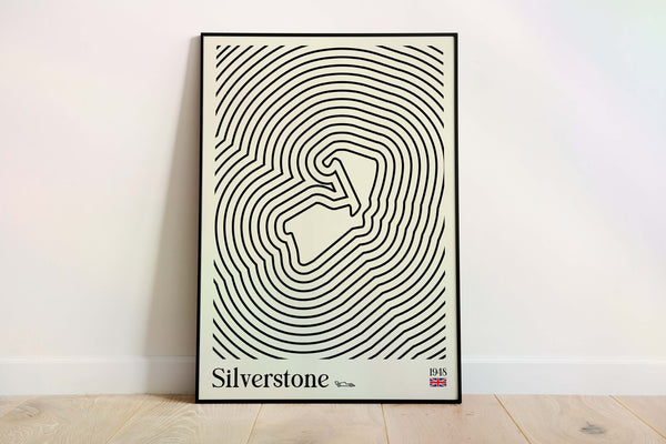 Digital Download Bauhaus Inspired Silverstone F1 Track Poster for Car Enthusiast, Car Enthusiast, Downloadable Prints, wall decor 1334104721