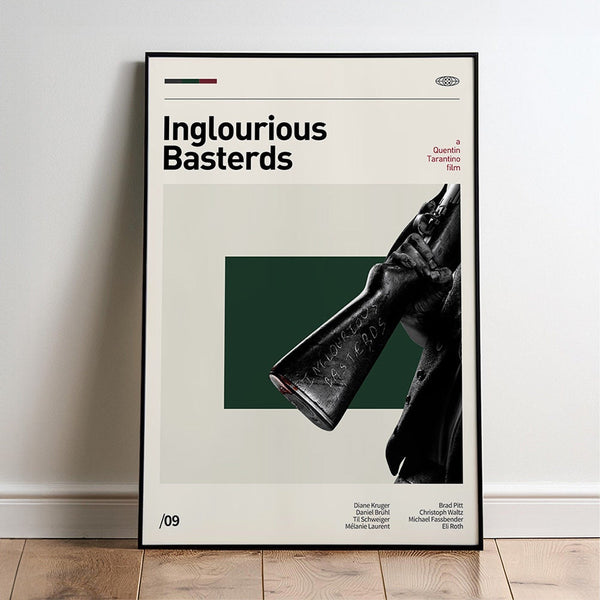 Digital Inglourious Basterds Movie Poster  Minimalist  Midcentury Poster  Wall Art Print  Retro Movie Poster 1755445430