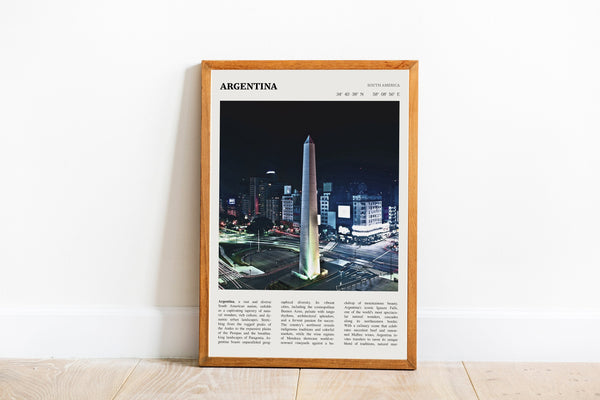 Argentina  Wall Art Poster Argentina Country Poster  Poster  Art Gift 1642813773