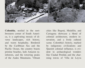 Colombia  Wall Art Poster Black White Colombia Poster  Poster  Art Gift 1642843001