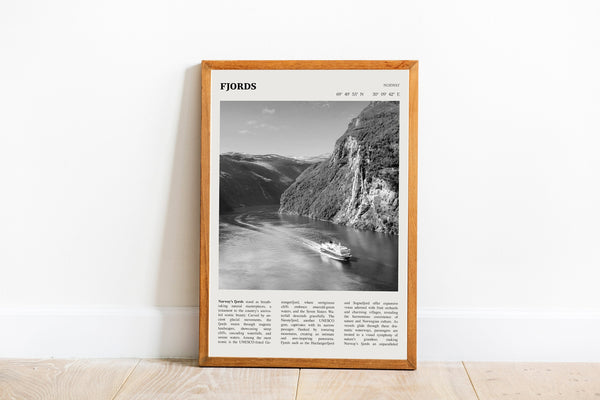 Fjords Norway  Wall Art Poster Fjord Norway Poster  Poster  Art Gift 1628641876