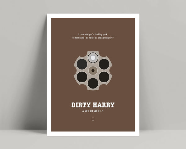 Dirty Harry - Minimalist Poster, Dirty Harry Poster, Minimalist Print, Dirty Harry Print, Clint Eastwood, Magnum Force, The Enforcer 621182449