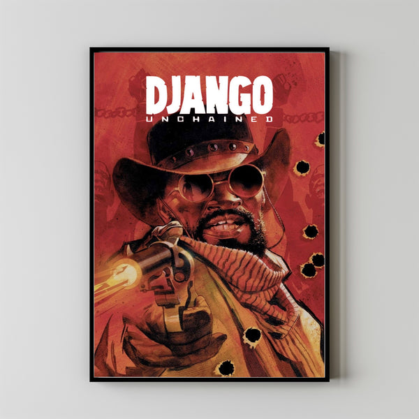 Django Unchained (2012) Poster Art Print Movie Posters Gift for Movie lovers 1