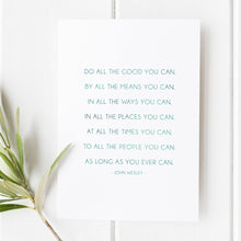 Do all the good you can - John Wesley - Scripture art - Bible verse wall art - Bible Verses - bible verse prints - Christian wall art 1678866613