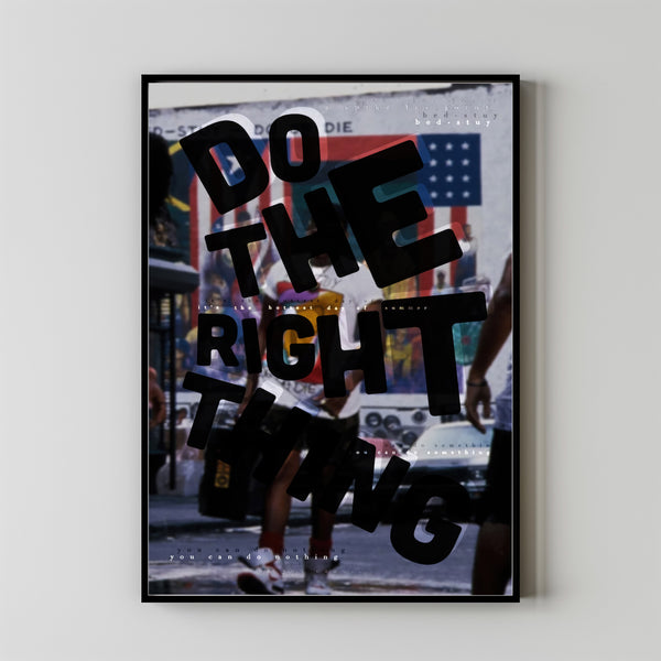 Do the Right Thing Film Poster, Vintage Modern, Vintage Poster, Minimalist Art, High Quality 4