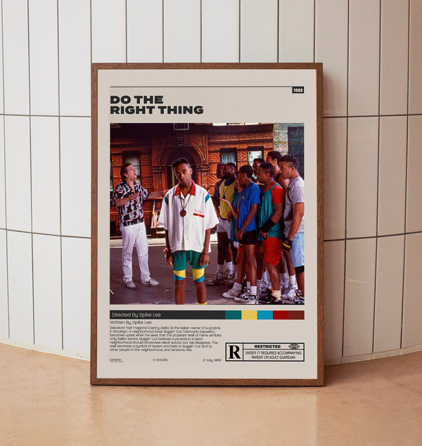 Do the Right Thing Poster,Spike Lee, Minimalist Movie Poster