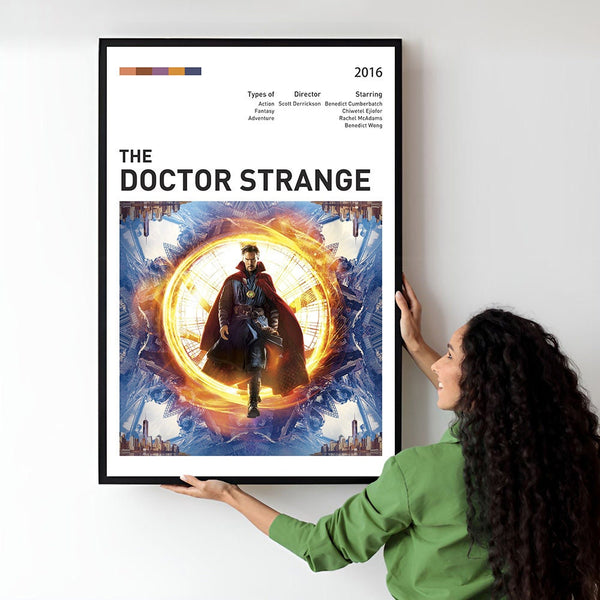 Doctor Strange Movie Poster  Minimalist  Midcentury Poster  Wall Art Print  Retro Movie Poster 1749037193