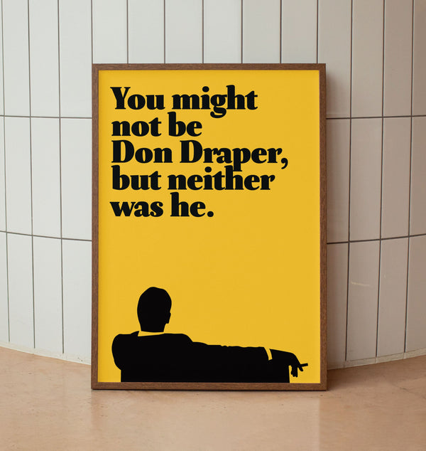 Don Draper Mad Men -Wall Art Print - John Hamm Film Poster 1315672115