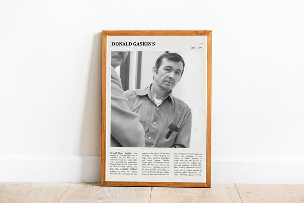 Donald Henry Gaskins Print Serial Killer Wall Art Poster Poster Donald Henry Gaskins  Poster  Art Gift 1704438401