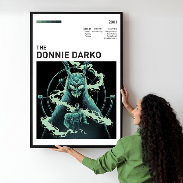 Donnie Darko Movie Poster  Minimalist  Midcentury Poster  Wall Art Print  Retro Movie Poster 1746676489
