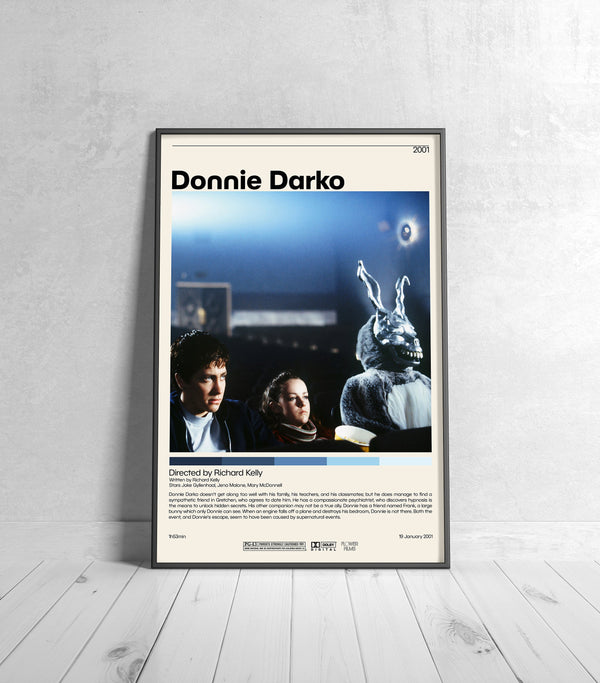 Donnie Darko Poster  Richard Kelly, Minimalist Movie Poster, Vintage Retro Art Print, Custom Poster, Wall Art Print, Home Decor 1189196060