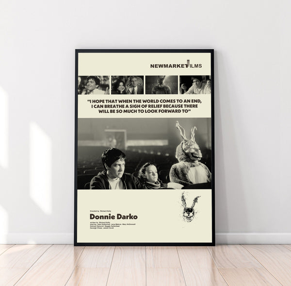 Donnie Darko Poster, Richard Kelly, Donnie Darko Print, Midcentury Art, Minimalist Art, Vintage Poster, Modern Art, Room Decor, Wall Decor