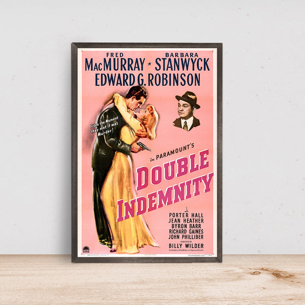 Double Indemnity Movie Poster, Room Decor, Home Decor, Art Poster for Gift 1579804864
