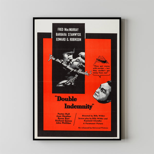 Double Indemnity (1944) Poster Art Print Movie Posters Gift for Movie lovers 2