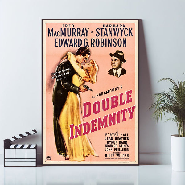 Double Indemnity, Movie Poster, Wall Art Prints, Art Poster, Canvas Material Gift, Keepsake, Home Decor, Live Room Wall Art 1595665333
