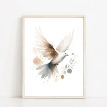 Dove Holy Spirit Peace Canvas Wall Art Poster Modern Bible Art Birthday Gift Watercolor Boho Christian Print Living Room Home Easter Print 1657065119