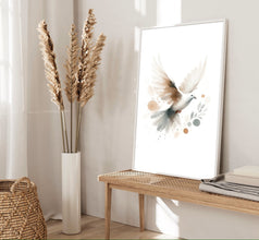 Dove Holy Spirit Peace Canvas Wall Art Poster Modern Bible Art Birthday Gift Watercolor Boho Christian Print Living Room Home Easter Print 1657065119