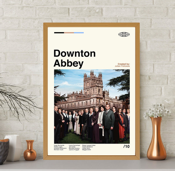 Downton Abbey Movie Poster, Downton Abbey Movie, Retro Poster, Minimalist Art, Vintage Poster, Wall Decor, Wall Art, Dad Gifts