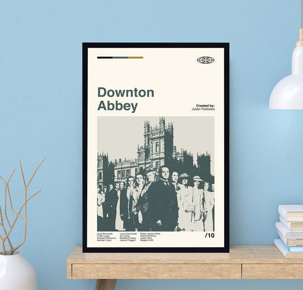 Downton Abbey Poster, Julian Fellowes, Retro Movie Poster, Minimalist Art, Vintage Poster, Modern Art, Wall Decor, Home Decor 1701416665
