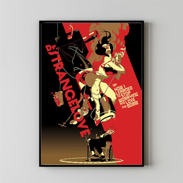 Dr. Strangelove or How I Learned to Stop Worrying and Love the Bomb (1964) Poster Art Print Movie Posters Gift for Movie lovers