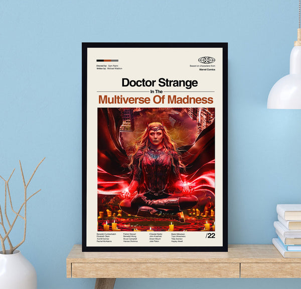 Dr Strange In The Multiverse Of Madness Poster, Marvel Poster, Retro Movie Poster, Minimalist Art, Vintage Poster, Modern Art, Wall Decor 1717460610