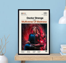 Dr Strange In The Multiverse Of Madness Poster, Sam Raimi, Midcentury Art, Minimalist Art, Movie Poster, Vintage Poster, Wall Art 1731649261