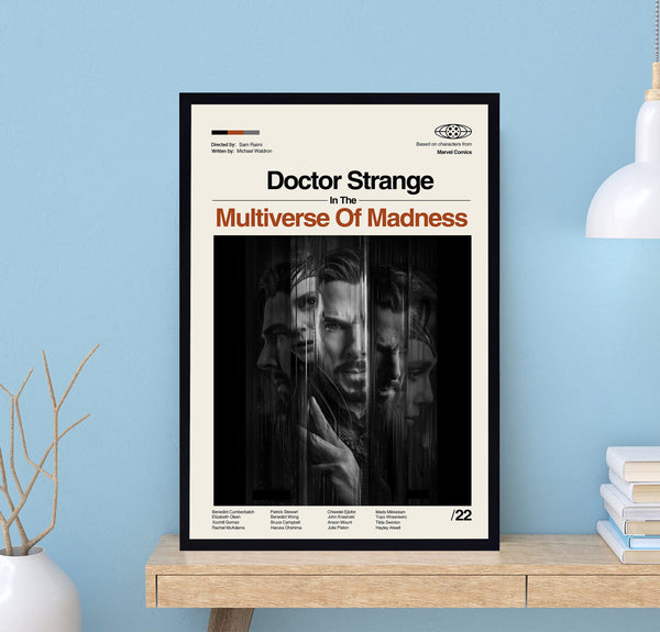 Dr Strange In The Multiverse Of Madness Poster, Sam Raimi, Midcentury Art, Minimalist Art, Vintage Poster, Modern Art, Wall Decor 1717459234