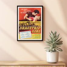 Dragstrip Girl Movie Poster Print, Canvas Wall Art, Room Decor, Movie Art