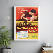 Dragstrip Girl Movie Poster Print, Canvas Wall Art, Room Decor, Movie Art