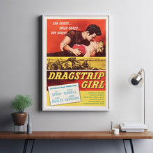 Dragstrip Girl Movie Poster Print, Canvas Wall Art, Room Decor, Movie Art
