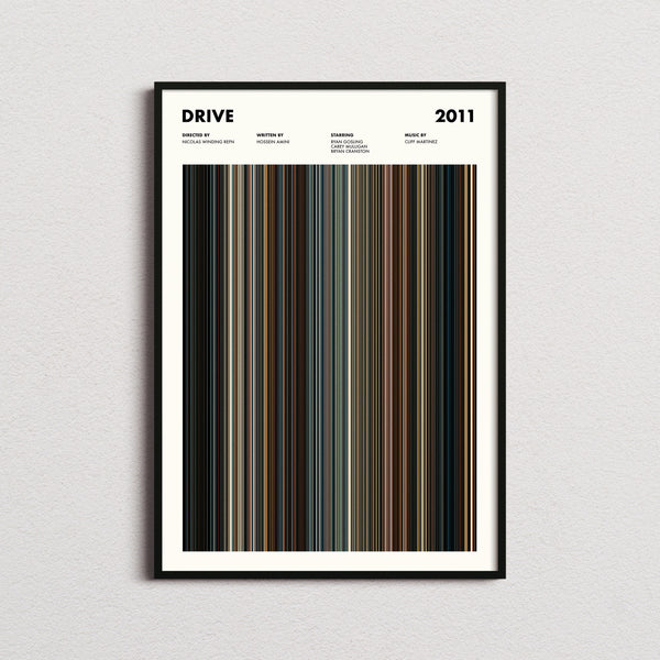 Drive Movie Barcode Print, Drive Print, Drive Poster, Drive Wall Art, Drive Art Print, Drive Frames, Movie Buff Gifts, Film Students 1627653472