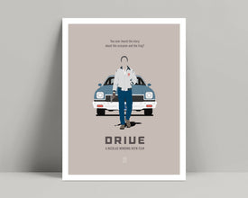 Drive Movie Poster - Minimalist Poster,  Ryan Gosling, Carey Mulligan, Bryan Cranston, Minimalist Print, Albert Brooks, Oscar Isaac 664714749