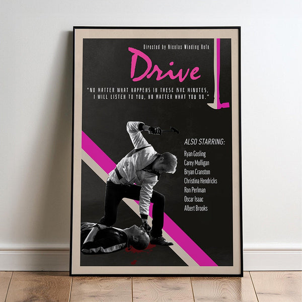 Drive Movie Poster  Minimalist  Midcentury Poster  Wall Art Print  Retro Movie Poster 1733277561