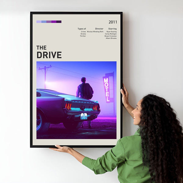 Drive Movie Poster  Minimalist  Midcentury Poster  Wall Art Print  Retro Movie Poster 1745616051