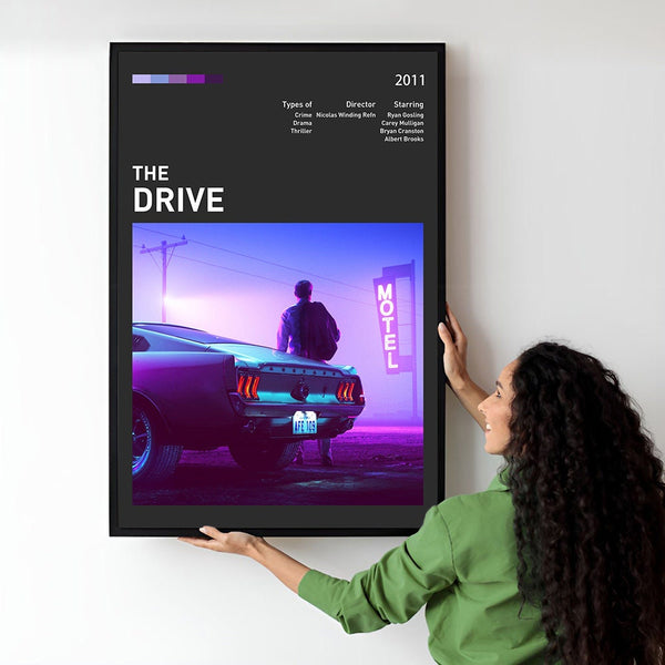 Drive Movie Poster  Minimalist  Midcentury Poster  Wall Art Print  Retro Movie Poster 1745616051 - Copy (2)