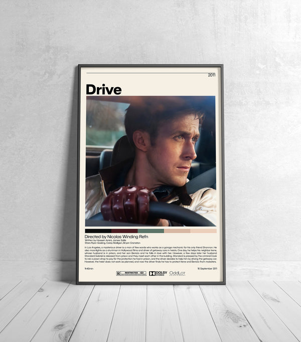 Drive Poster  Nicolas Winding, Minimalist Movie Poster, Vintage Retro Art Print, Custom Poster, Wall Art Print, Home Decor 1216001852