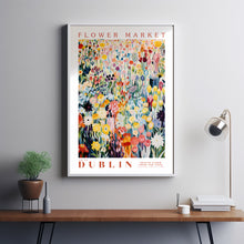 Dublin Flower Market Poster, Ireland Travel Art, Large Modern Poster, Botanical Wall Art, Colorful Wall Art, Floral Wall Art, Travel Poster (5)