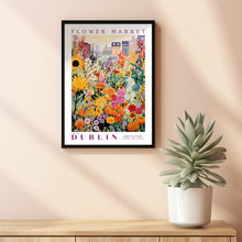 Dublin Flower Market Poster, Ireland Travel Art, Large Modern Poster, Botanical Wall Art, Colorful Wall Art, Floral Wall Art, Travel Poster (5)