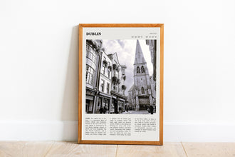 Dublin Ireland Print Wall Art Poster  Dublin Ireland Black White Poster  Poster  Art Gift 1670259818 5417