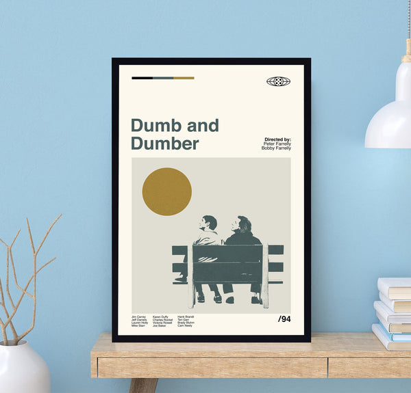 Dumb And Dumber Poster, Peter Farrelly, Wall Art Print, Minimalist Movie, Modern Vintage, Minimalist Poster, Vintage Poster, Birthday Gifts 1687232670