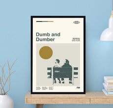 Dumb And Dumber Poster, Peter Farrelly, Wall Art Print, Minimalist Movie, Modern Vintage, Minimalist Poster, Vintage Poster, Birthday Gifts 1687232670