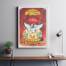 Dumbo Movie Poster Print, Canvas Wall Art, Room Decor, Movie Art