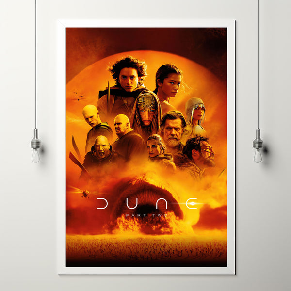 Dune Movie Poster, 2024 Film Poster, Minimalist Wall Art, Movie Lovers, Dune Art Print