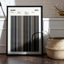 Dune 2021 Movie Barcode Print, Dune Print, Dune Poster, Dune Wall Art, Dune Art Print, Dune Frames Print, Movie Buff Gifts, Movie Posters 1631623801