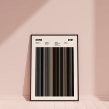 Dune 2021 Movie Barcode Print, Dune Print, Dune Poster, Dune Wall Art, Dune Art Print, Dune Frames Print, Movie Buff Gifts, Movie Posters 1631623801