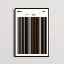 Dune 2021 Movie Barcode Print, Dune Print, Dune Poster, Dune Wall Art, Dune Art Print, Dune Frames Print, Movie Buff Gifts, Movie Posters 1631623801