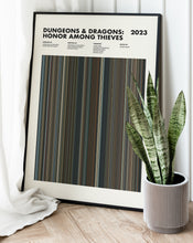 Dungeons and Dragons Honor Among Thieves Movie Barcode Print, Dungeons and Dragons Honor Among Thieves Print, Dungeons and Dragons Poster 1640916970